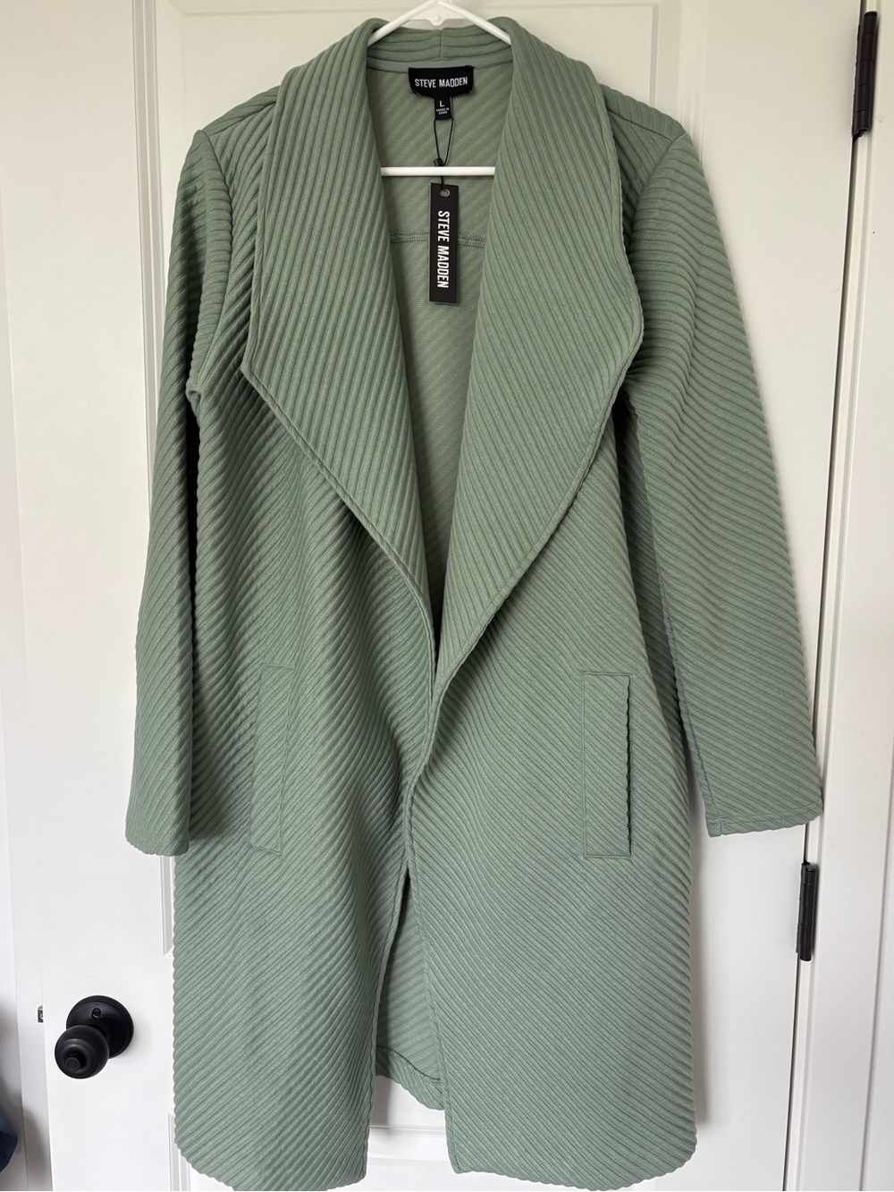 Steve Madden Knit It Jacket in Jade - Size L